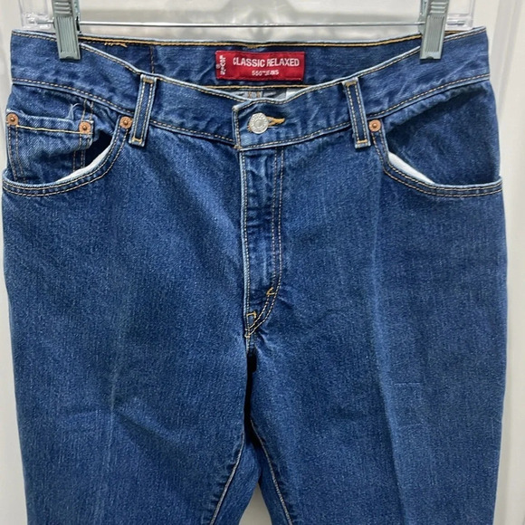 Levi’s Y2K Classic Relaxed Tapered Leg 550 Jeans Sz 12 MIS S - Picture 7 of 9